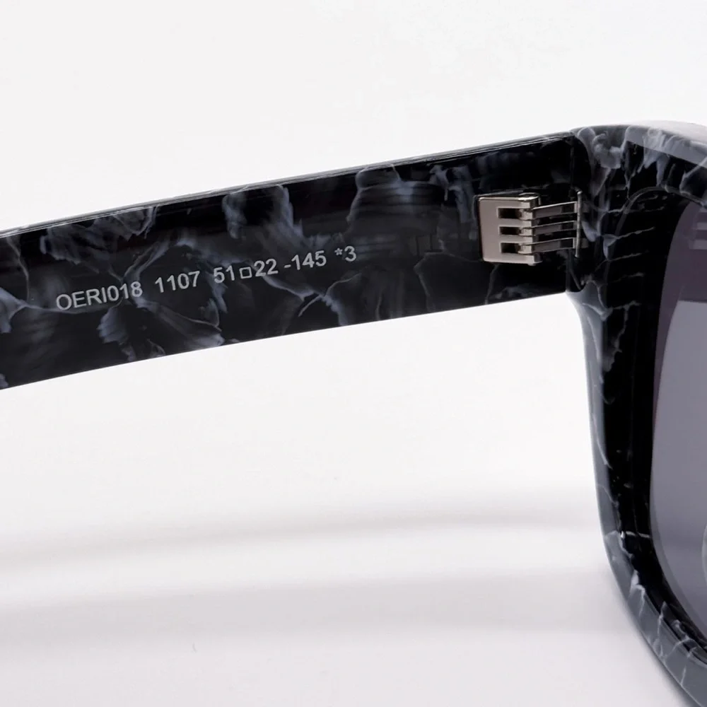 NEW OFF-WHITE ZURICH 107 BLACK MARBLE SUNGLASSES UNISEX OERI018 1107 EYEWEAR